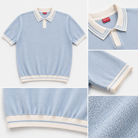 Verdant club polo Baby blue