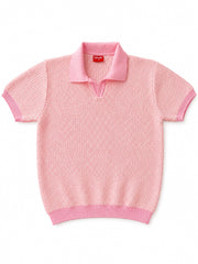 Aurelian Textura polo pink