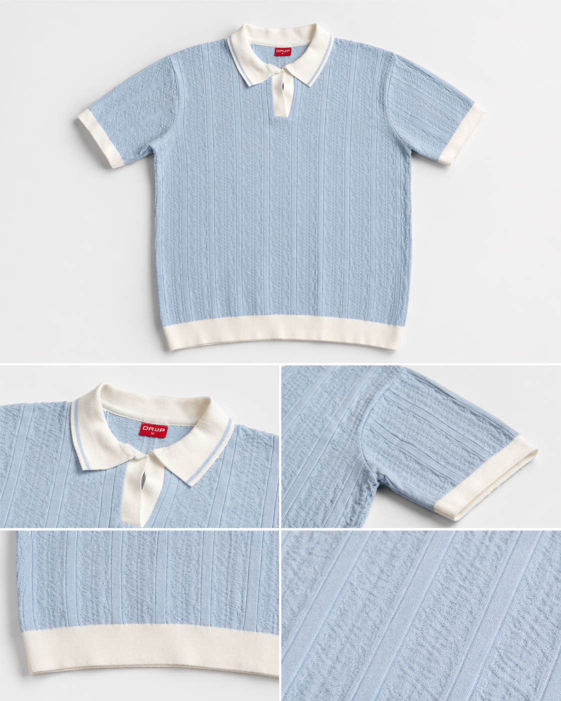 Noir heritage baby blûe Whítę