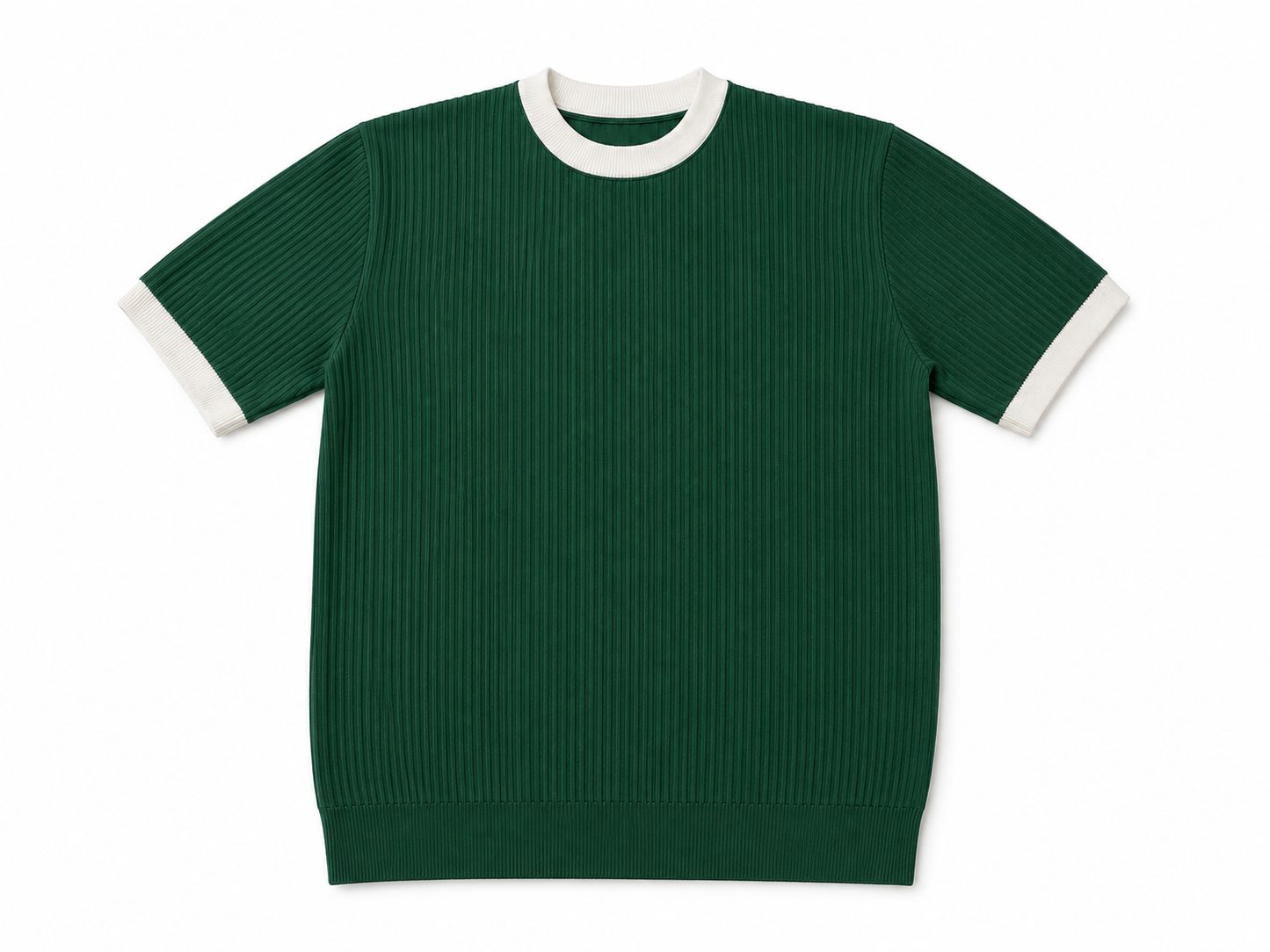 Knit Ringer T-shirt bottle green