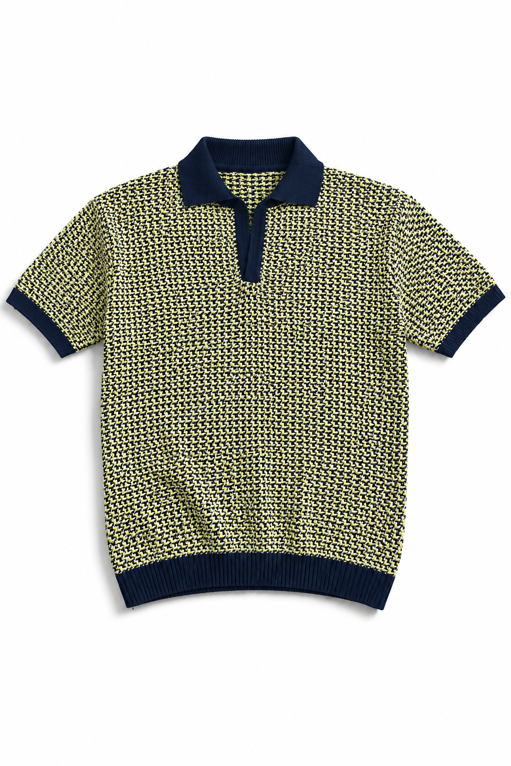 Aurelian textura polo baby yellow