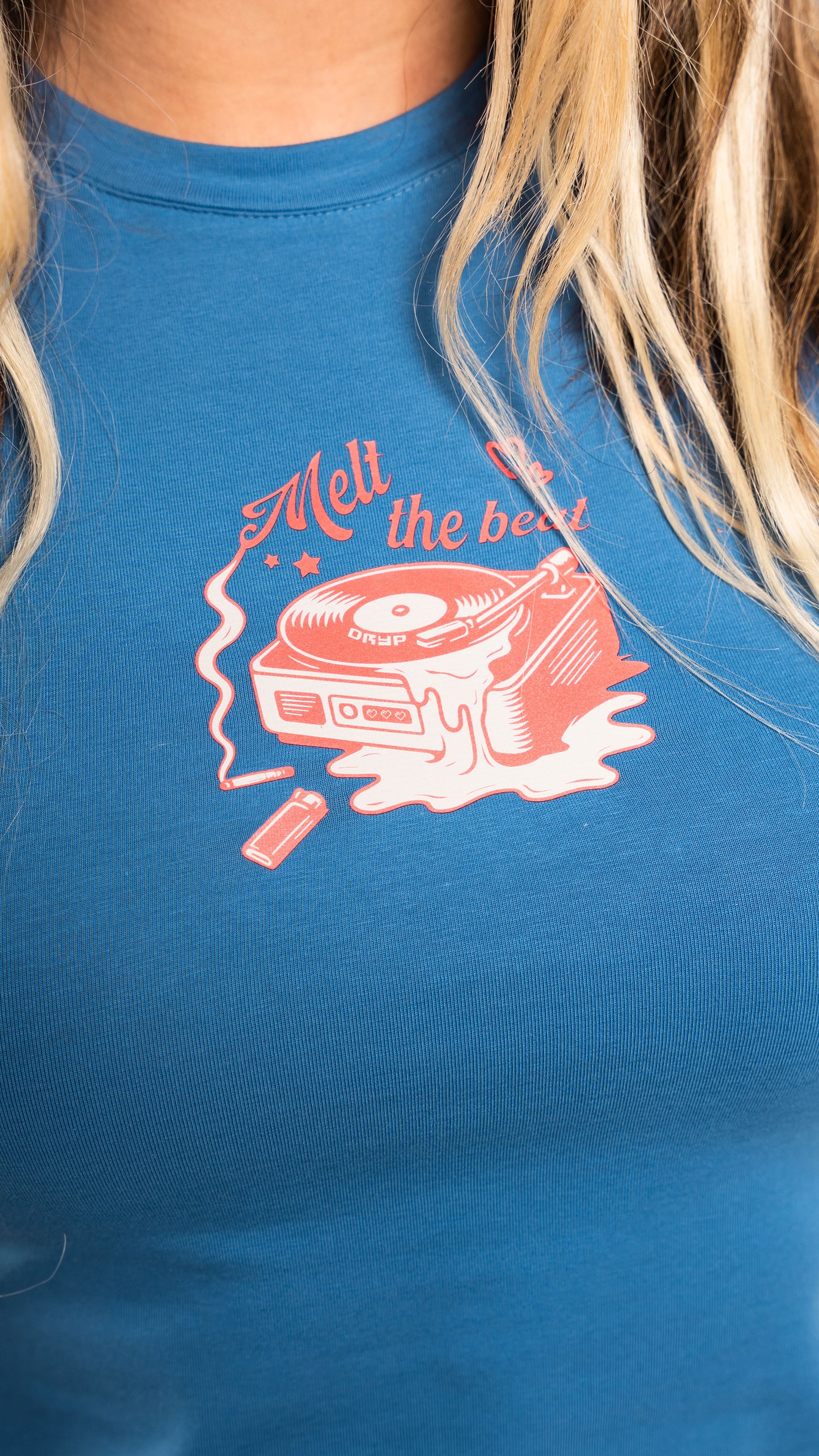 Melt the beat baby tee