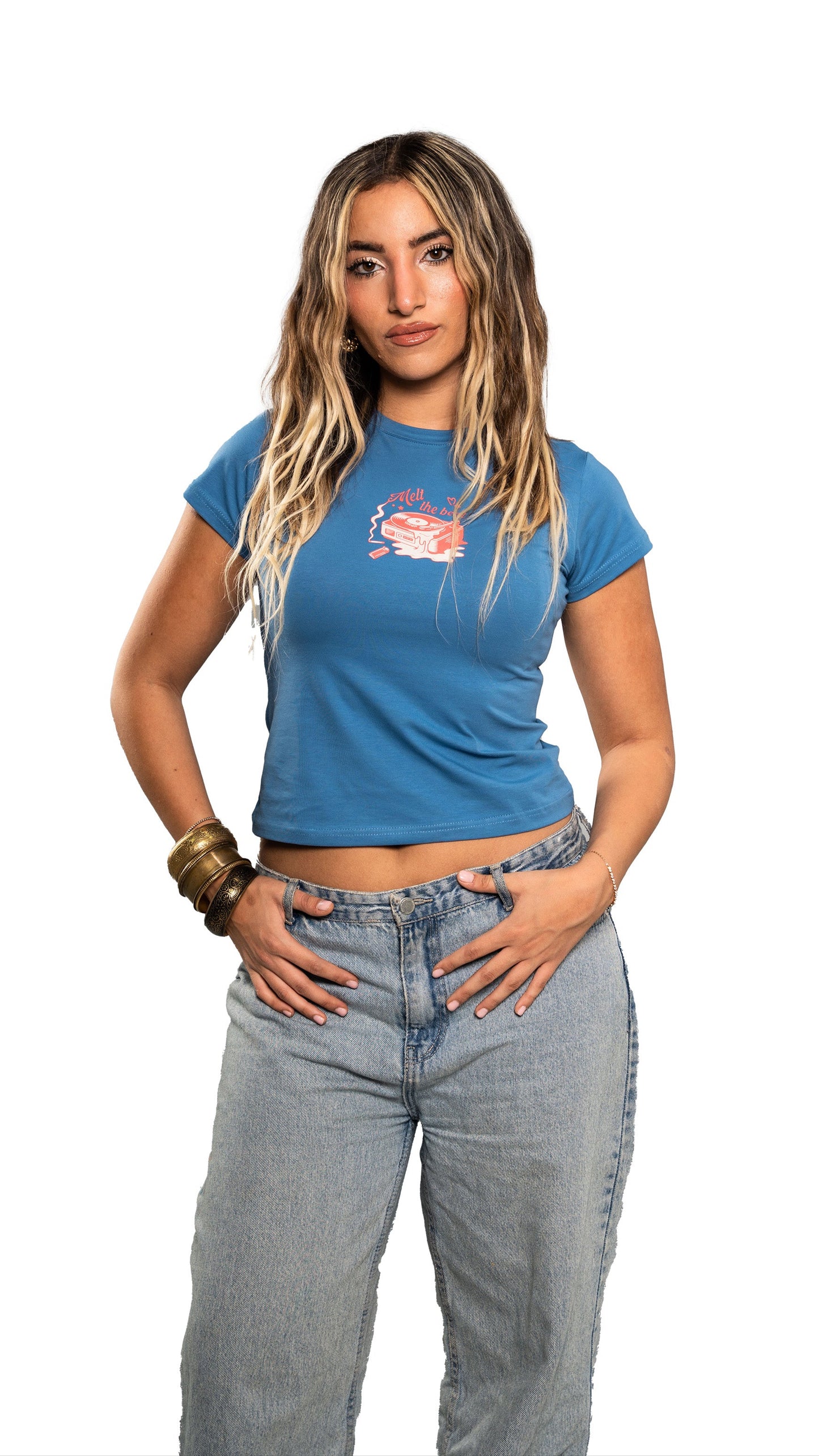 Melt the beat baby tee