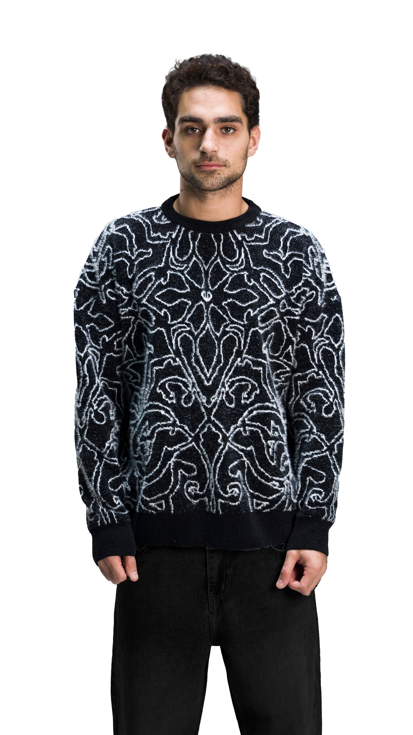Dark wave knit