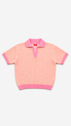 Aurelian Textura polo pink