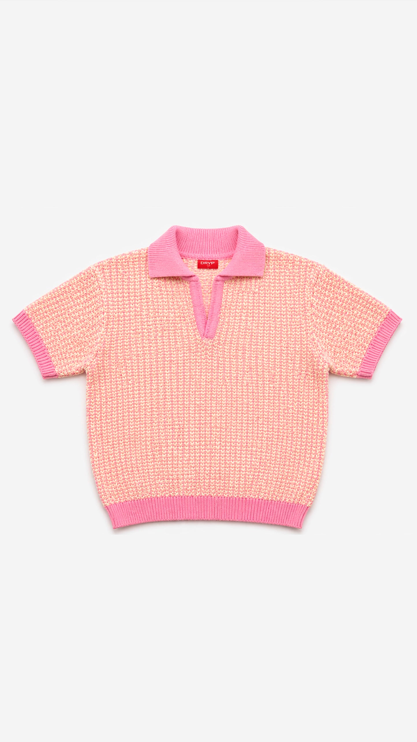 Aurelian Textura polo pink