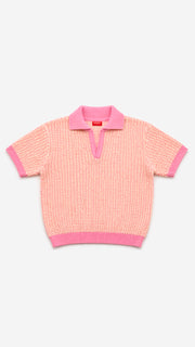 Aurelian Textura polo pink